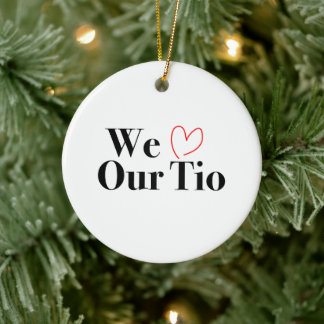 Nous Aimons Notre Ornement Photo Noël Tio