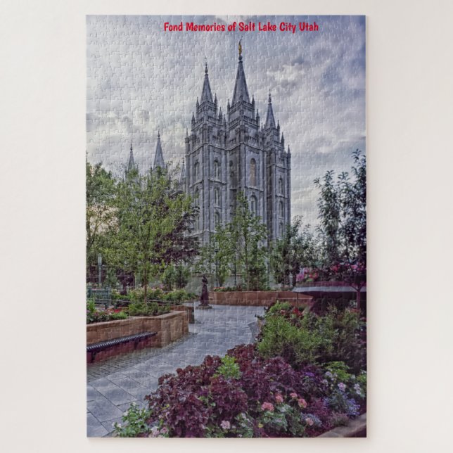 Nous Aimons Salt Lake City Utah Jigsaw Puzzle (Vertical)