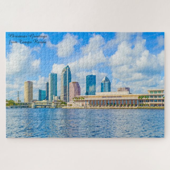Nous Aimons Ville Tampa Floride Jigsaw Puzzle (Horizontal)