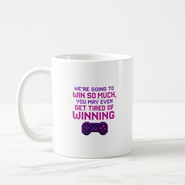 Nous allons gagner tellement - Pixel Gamer Mug (Gauche)