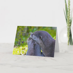 "Nous avons besoin de chaque LOUTRE" carte de vœux