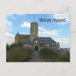 Nous avons déménagé - cartes motives de château