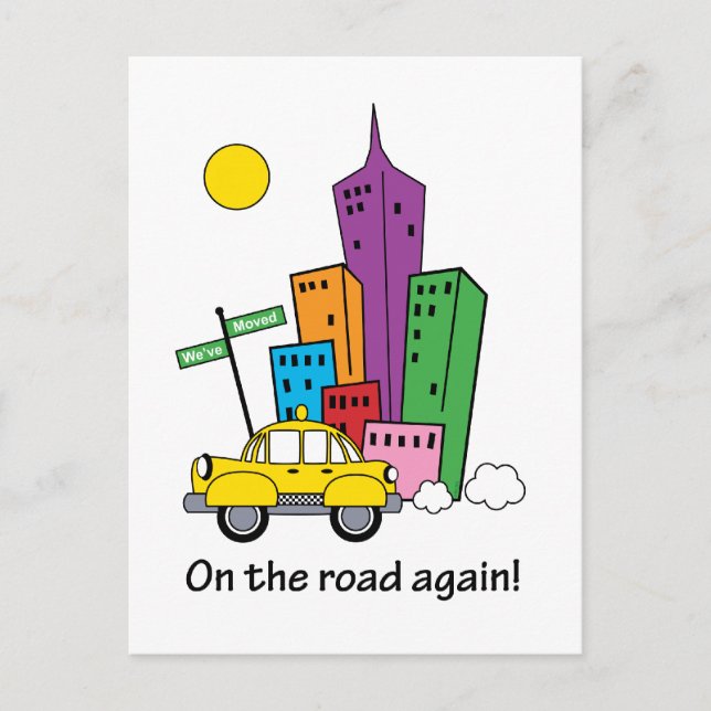 Nous avons déménagé Cityscape - Carte postale (Devant)