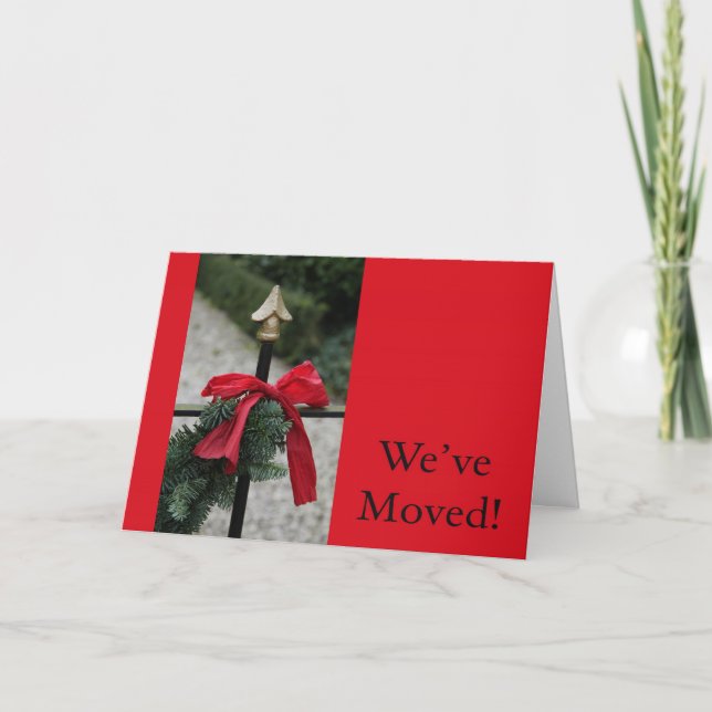 Nous avons déménagé - Nouvelle adresse Carte de No (Devant)