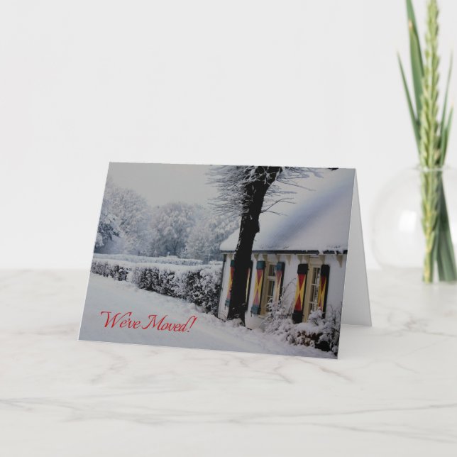 Nous avons déménagé - Nouvelle adresse Carte de No (Devant)