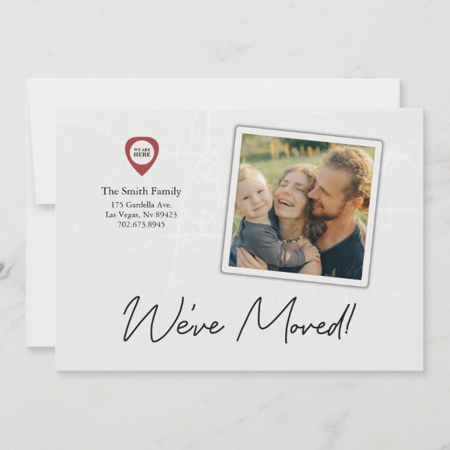 Nous Avons Déplacé Carte Carte Carte Changement D' (Devant)