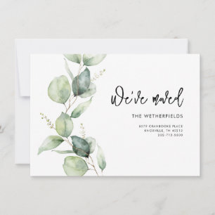 Nous avons déplacé Eucalyptus Moving Faire-part