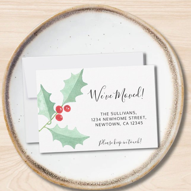 Nous avons déplacé Holly Moving Faire-part Mini ca (Créateur téléchargé)