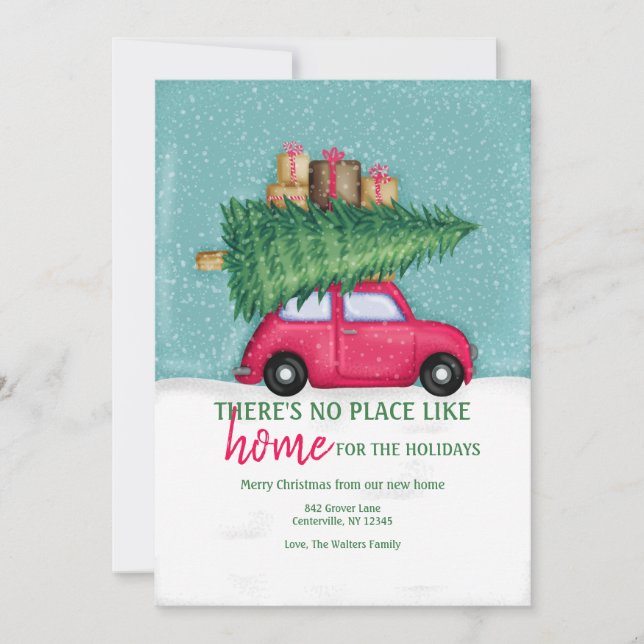 Nous avons déplacé la carte de Noël (Devant)