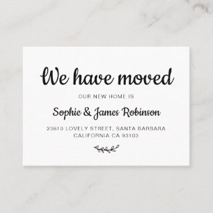 Nous avons déplacé la carte d'insertion de déménag