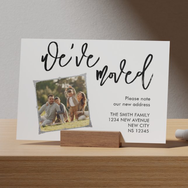 Nous avons déplacé la carte postale Faire-part pho (Créateur téléchargé)