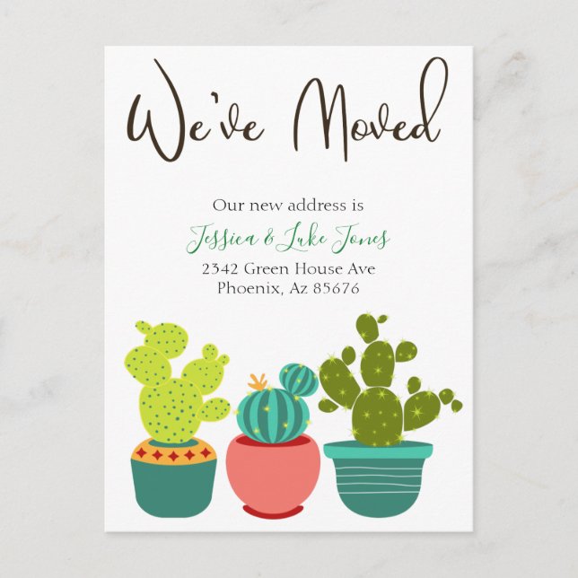 Nous avons déplacé la nouvelle adresse Faire-part  (Devant)