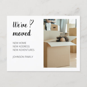 Nous avons déplacé Moving Faire-part Photo 2. Cart