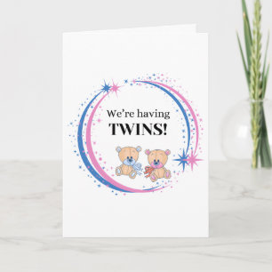 Nous avons des jumeaux Faire-part de naissance gar