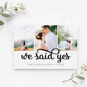 Nous avons dit oui Photo Faire-part de mariage
