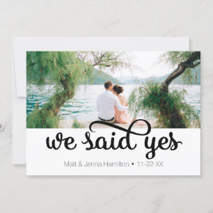 Nous Avons Dit Oui Photo Mariage Faire-part
