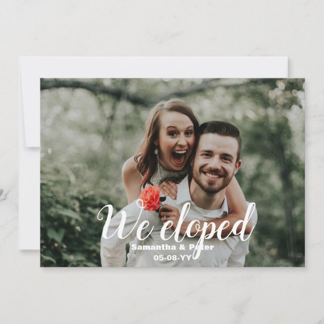 Nous Avons Été | Faire-part Mariage photo (Devant)