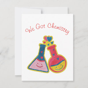 Nous Avons La Chimie Funny Cute Valentines Carte J