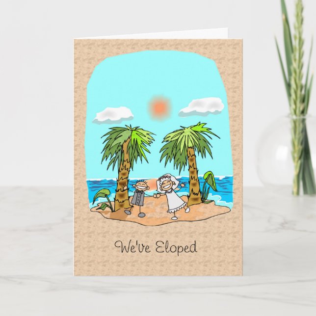 Nous avons le faire-part enfui pour se marier (Devant)