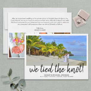 Nous avons lié le noeud 4 Faire-part Mariage pho