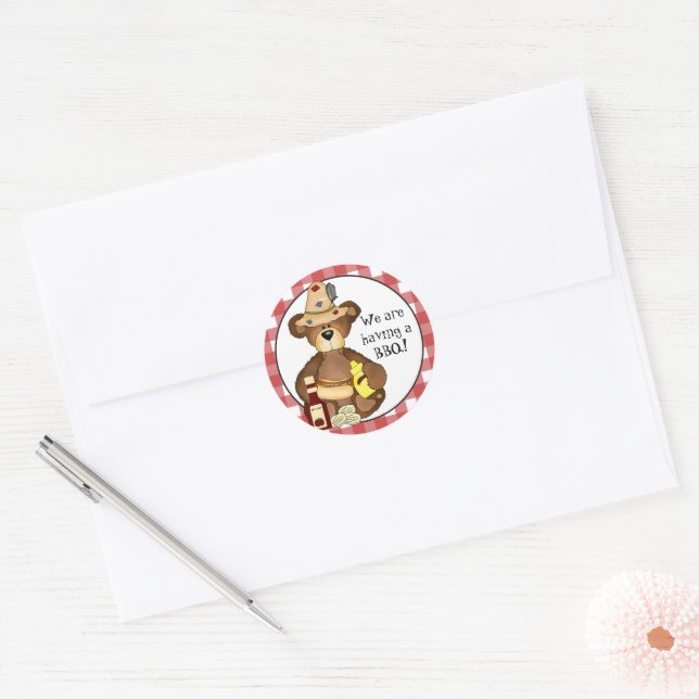 Nous avons un autocollant BBQ Bear (Enveloppe)