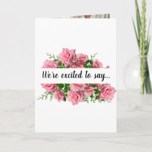 Nous avons une carte de Faire-part de grossesse po