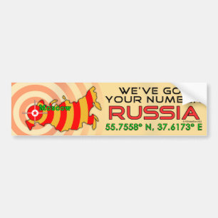 Nous avons votre numéro Russie Sticker pare-chocs