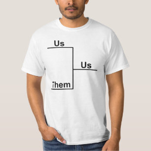 Nous contre eux T-shirt de parenthèse