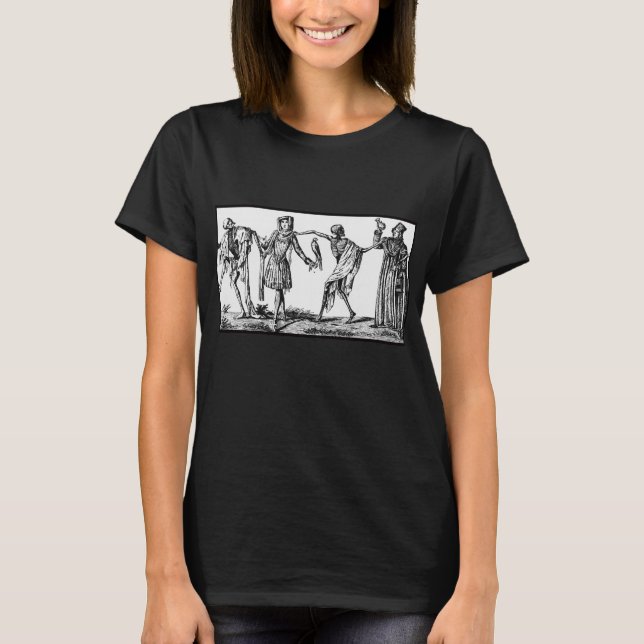 "Nous dansons T-shirt avec de la mort" noir (Devant)