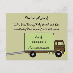 Nous déplaçons des cartes postales de faire-part