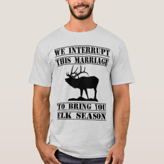 Nous des hommes interrompons ce T-shirt de mariage