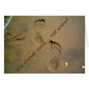 Nous dévoilons le sable pas la neige - Empreintes 