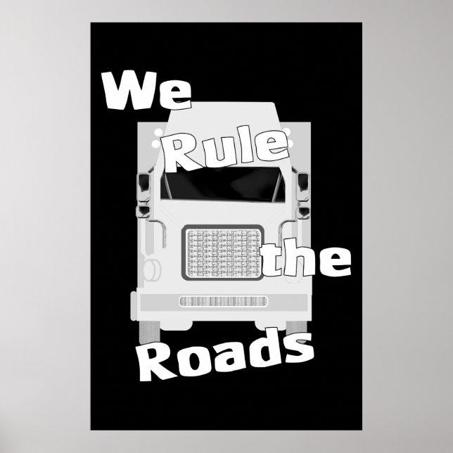 Nous dirigeons les routes (Semi) affiche sombre (Devant)