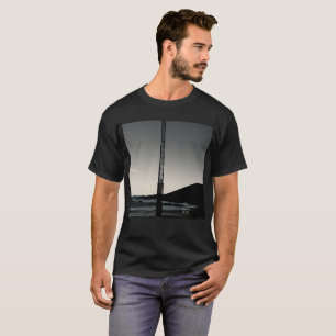 Nous étions ici avec titre hommes noir T-shirt