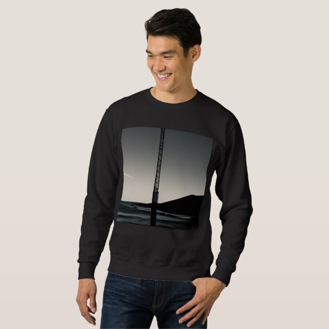 Nous étions ici hommes noir sweatshirt (Devant entier)
