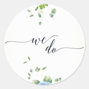 Nous faisons des autocollants de mariage de jardin