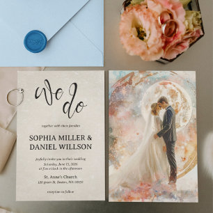 Nous faisons faire-part de mariage aquarelle