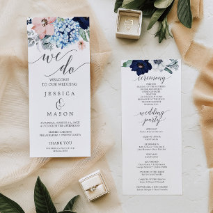 Nous faisons le mariage Programme de fleurs de mar