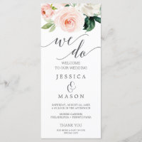 Nous Faisons Mariage Programme Blushing Blooms