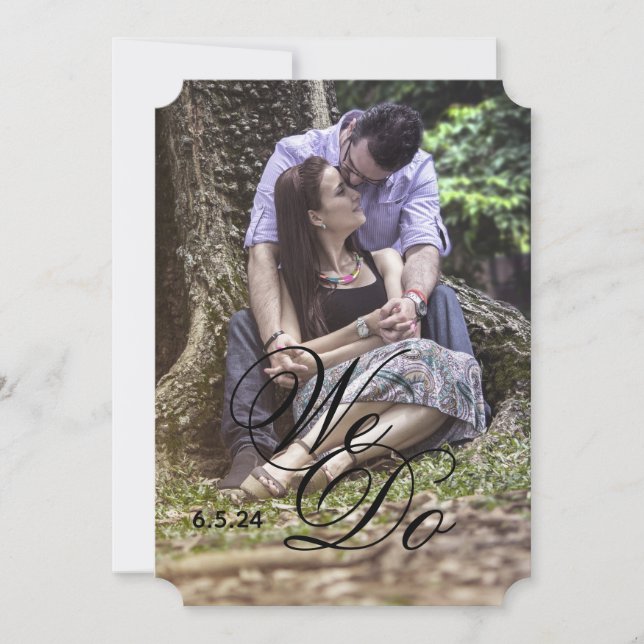 Nous faisons un Faire-part de mariage photo élégan (Devant)