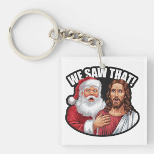 NOUS L'AVONS VU ! Père Noël et Jésus observent tou