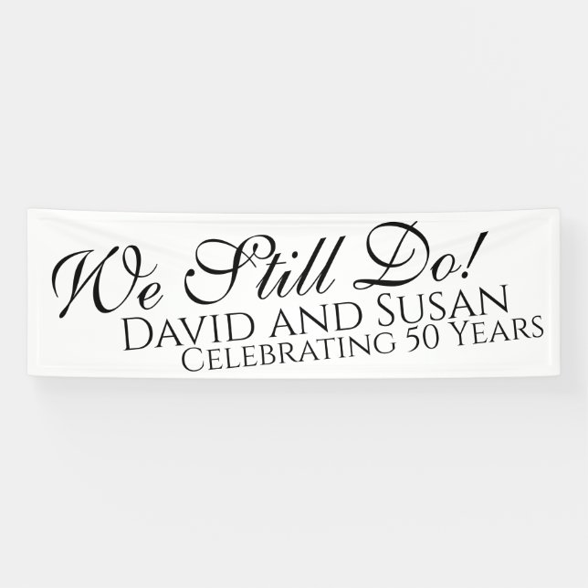 Nous Le Faisons Toujours ! Bannière de fête annive (Horizontal)