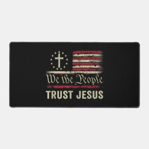 Nous Le Peuple Confiance Jésus - USA Drapeau Chris