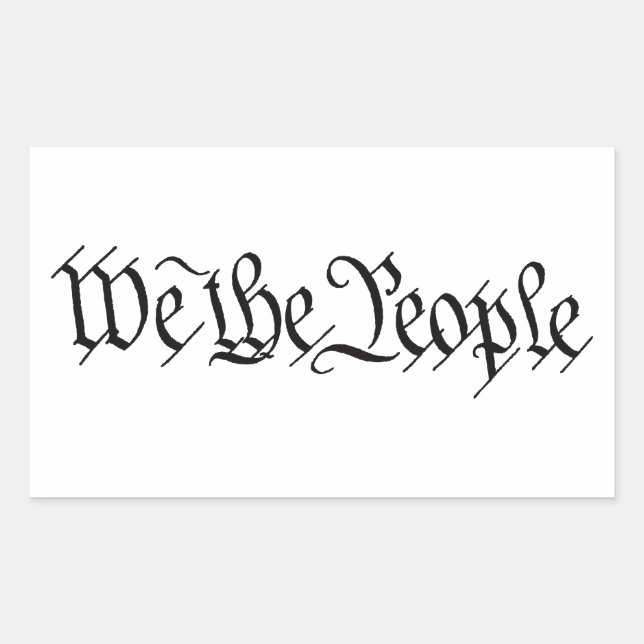 NOUS LE PEUPLE - CONSTITUTION - Stickers patriotiq (Devant)