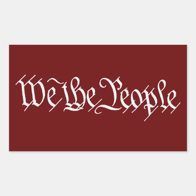 NOUS LE PEUPLE - CONSTITUTION - Stickers patriotiq (Devant)