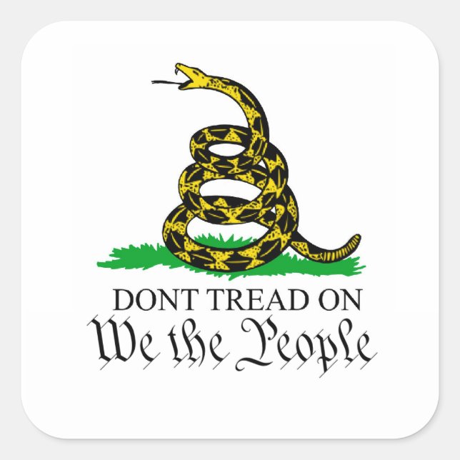 Nous le peuple Gadsden Sticker Drapeau (Devant)