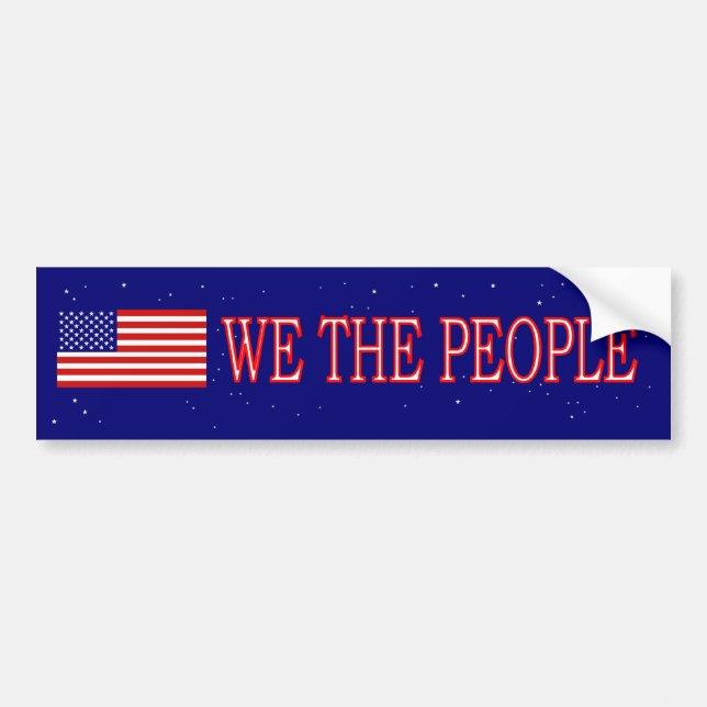Nous Le Peuple Sticker Nous Drapeau (Devant)
