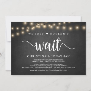 Nous n'avons pas pu attendre, Invitation de Fête d