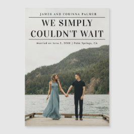 Nous N'Avons Pas Pu Attendre Le Faire-part Mariage