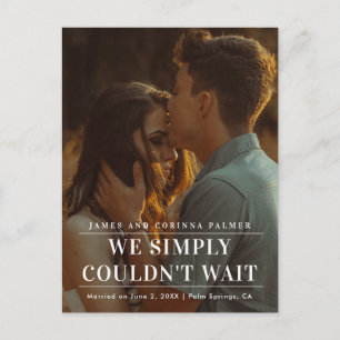 Nous ne pouvions pas attendre le Faire-part de Mar